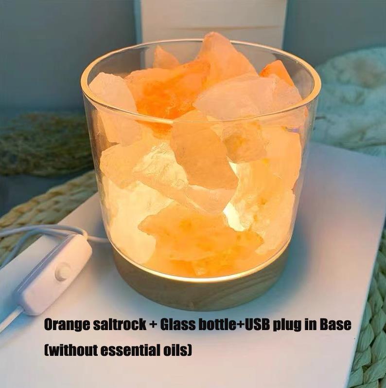Aromatherapy Healing Crystal Diffuser with Lamp Base | Sustainable Home Fragrance