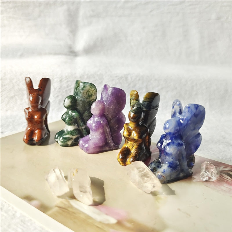 Luna's Crystal Butterfly Fairy | Natural Healing Stone | Transformation and Spiritual Healing