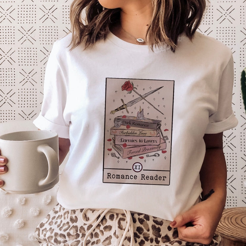 "Magic Books Love" Women's Graphic Tee | Cute and Casual Short Sleeve T-Shirt