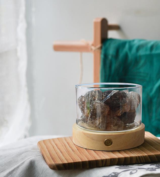 Aromatherapy Healing Crystal Diffuser with Lamp Base | Sustainable Home Fragrance