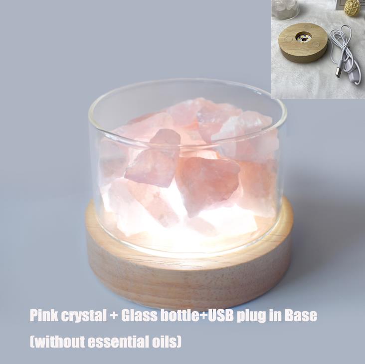 Aromatherapy Healing Crystal Diffuser with Lamp Base | Sustainable Home Fragrance