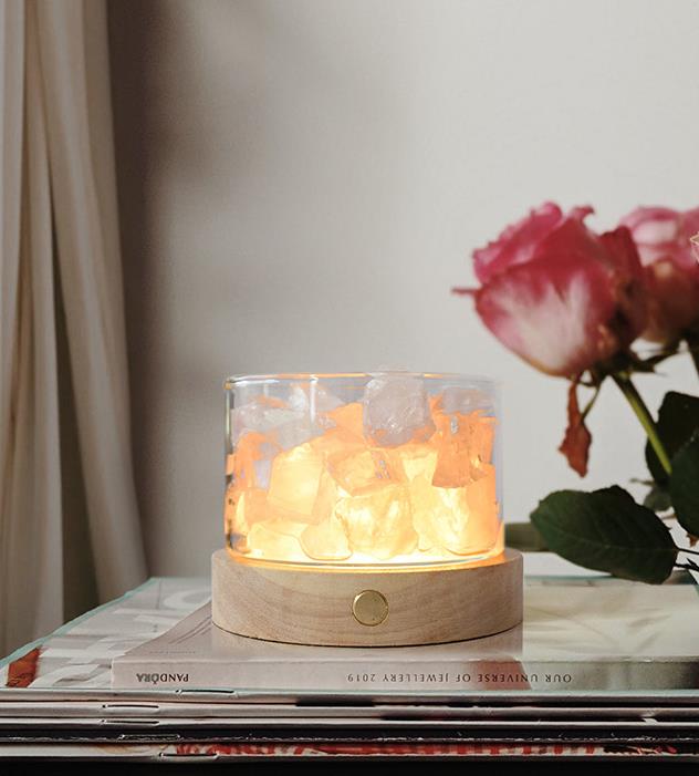 Aromatherapy Healing Crystal Diffuser with Lamp Base | Sustainable Home Fragrance