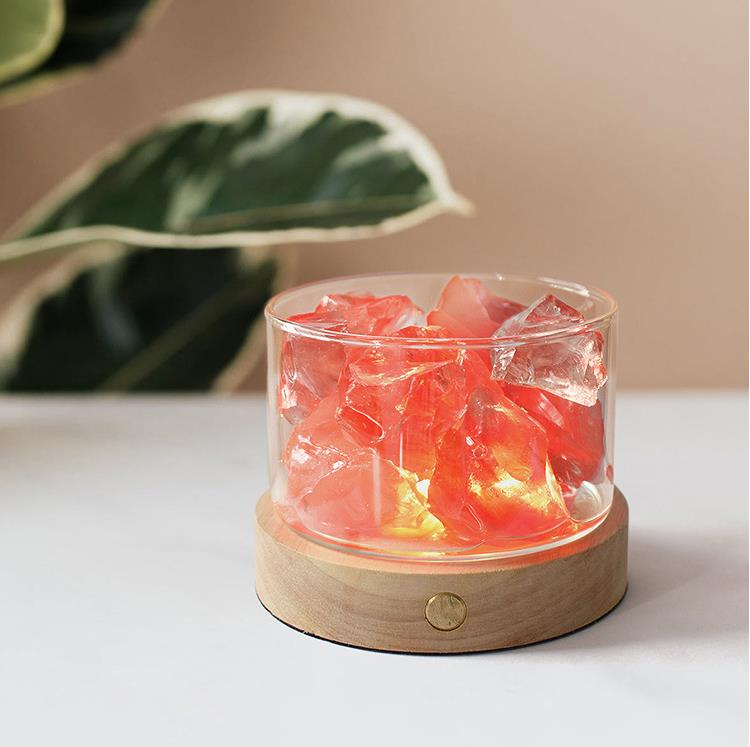 Aromatherapy Healing Crystal Diffuser with Lamp Base | Sustainable Home Fragrance