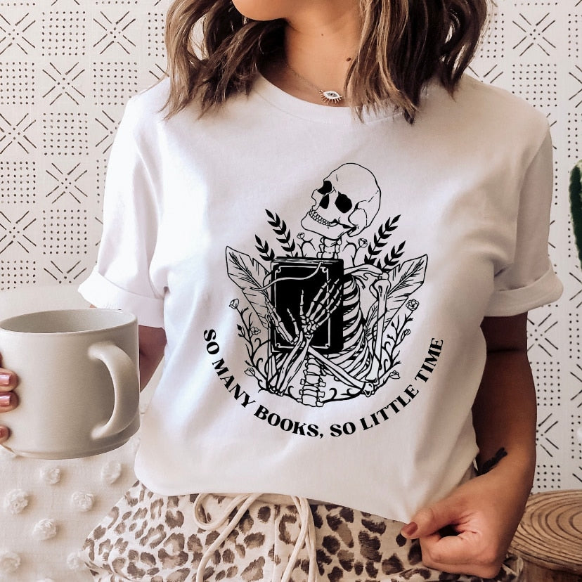 "Magic Books Love" Women's Graphic Tee | Cute and Casual Short Sleeve T-Shirt