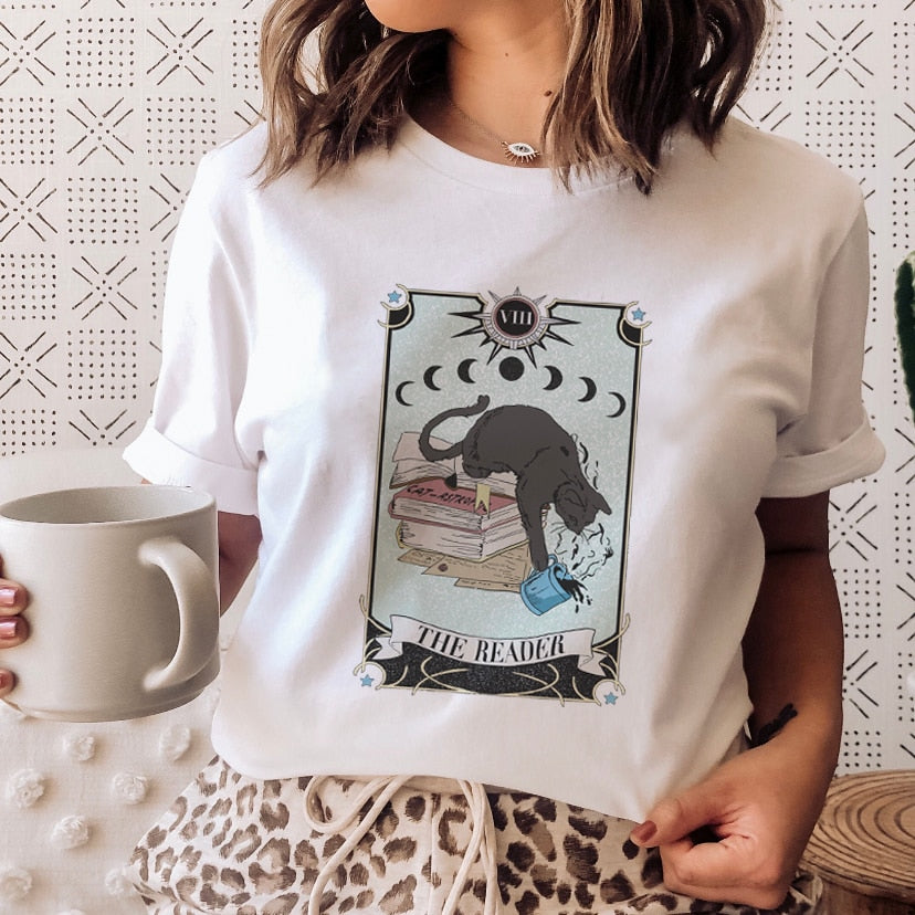 "Magic Books Love" Women's Graphic Tee | Cute and Casual Short Sleeve T-Shirt