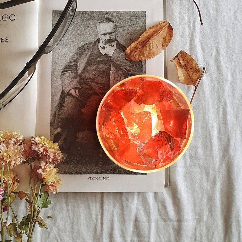 Aromatherapy Healing Crystal Diffuser with Lamp Base | Sustainable Home Fragrance