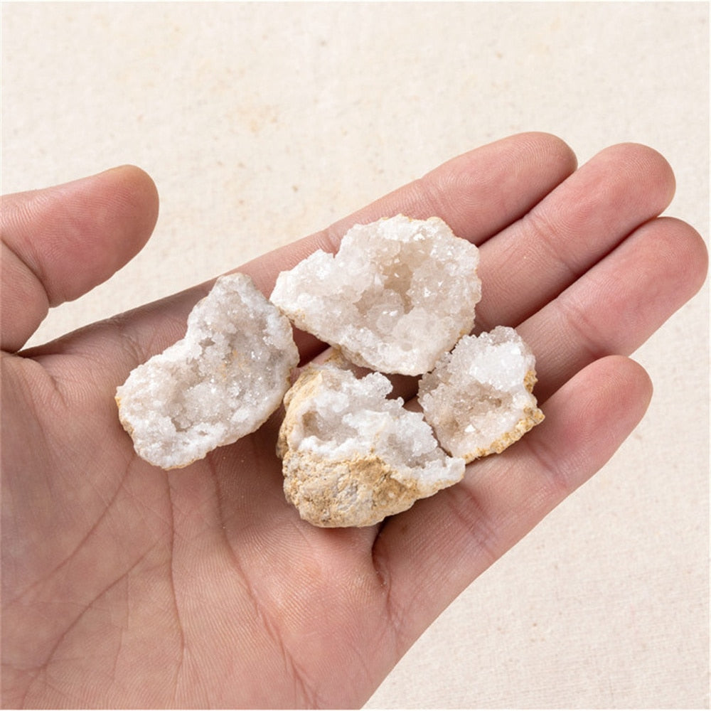 Unopened Natural Agate Geode Raw Crystal | Energy Healing Lucky Stone Cluster Cave Specimen