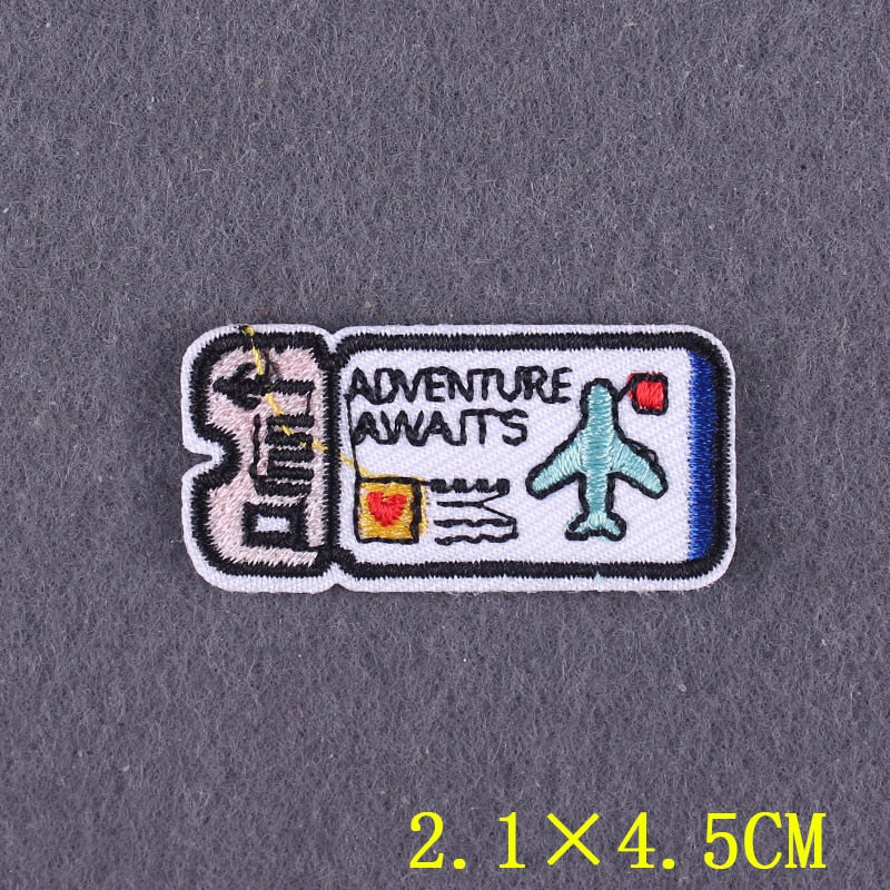 Embroidered Patch | Positive Words DIY Iron-On Patch for Clothing | Slogan Badges on Backpacks