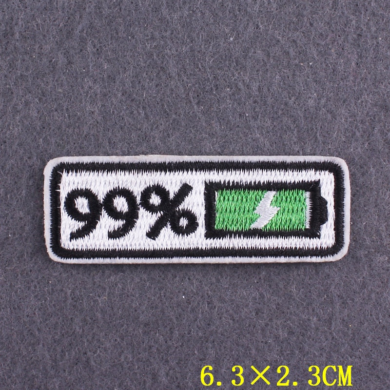 Embroidered Patch | Positive Words DIY Iron-On Patch for Clothing | Slogan Badges on Backpacks