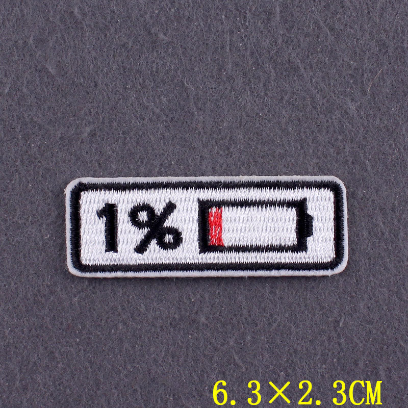 Embroidered Patch | Positive Words DIY Iron-On Patch for Clothing | Slogan Badges on Backpacks