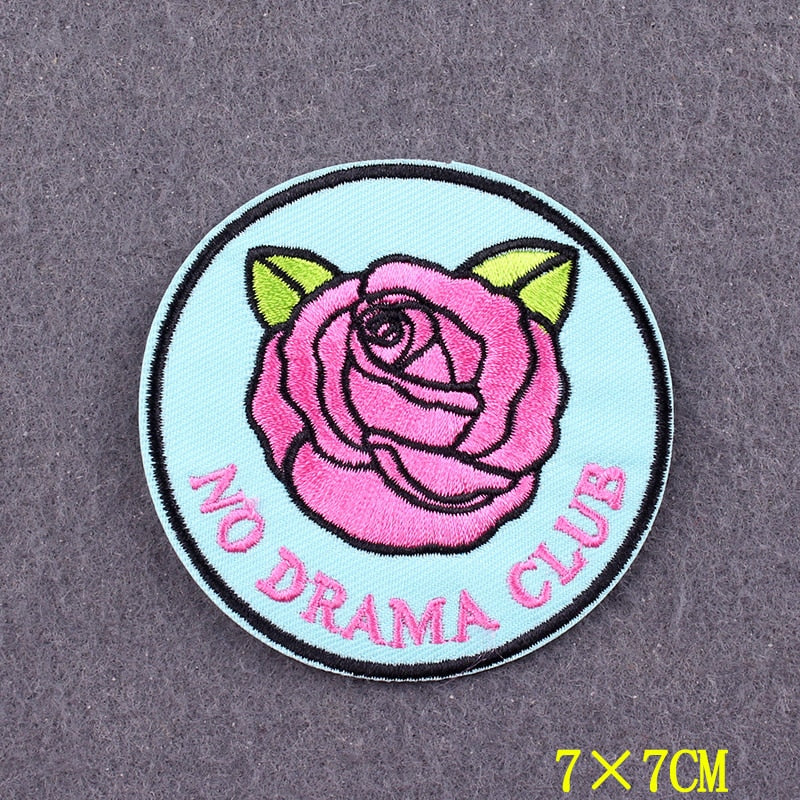 Embroidered Patch | Positive Words DIY Iron-On Patch for Clothing | Slogan Badges on Backpacks