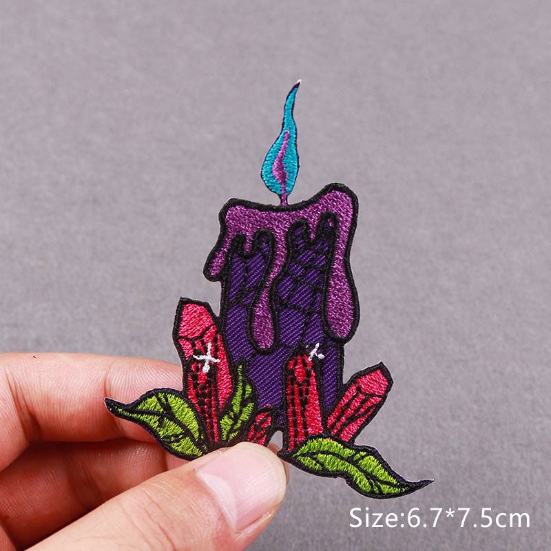 Witchcraft Love Potion Embroidery Patch | Magical Iron-On Patch for Clothing | Enchanting Design