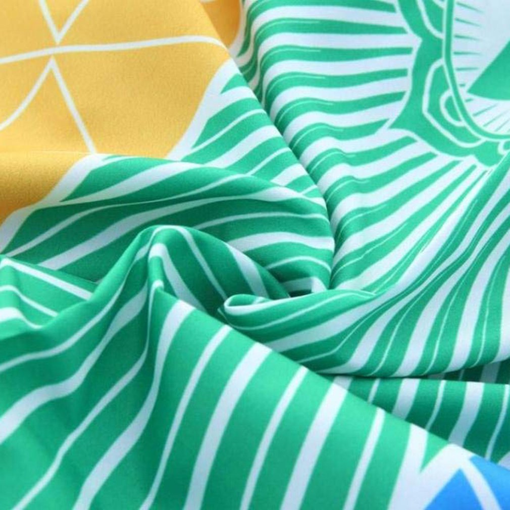 Rainbow Boho Beach Blanket Scarf Mandala Striped Wall Hanging Tapestry Yoga Mat