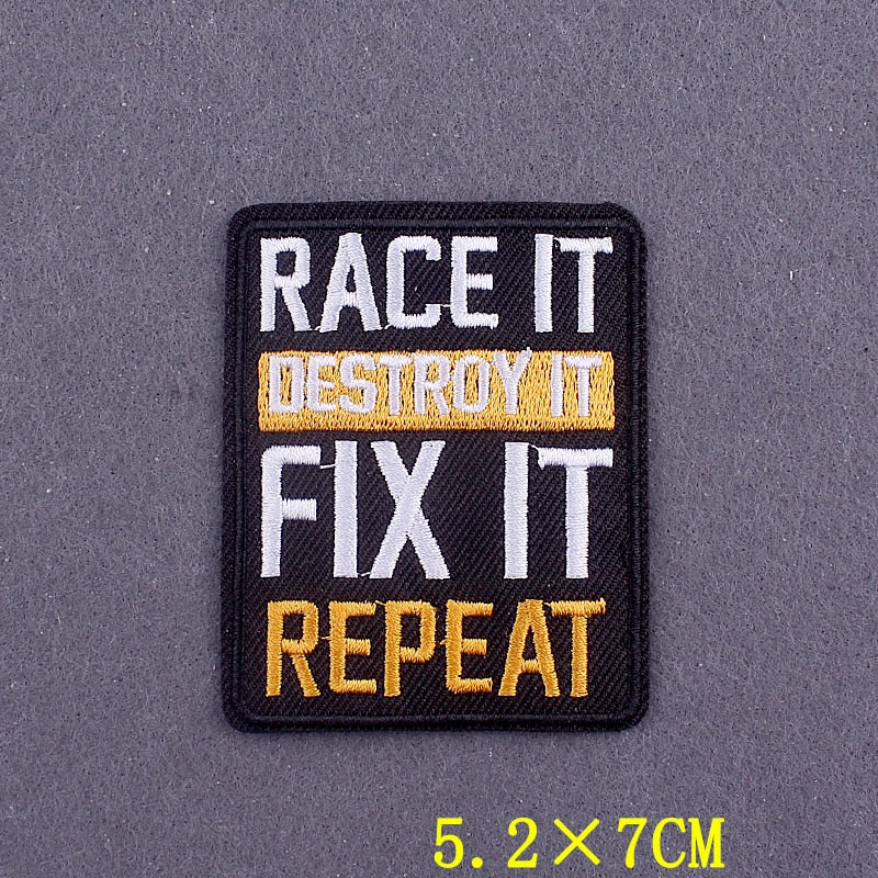 Embroidered Patch | Positive Words DIY Iron-On Patch for Clothing | Slogan Badges on Backpacks
