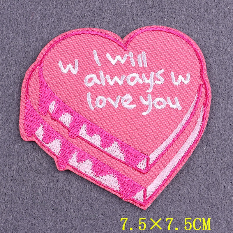Embroidered Patch | Positive Words DIY Iron-On Patch for Clothing | Slogan Badges on Backpacks
