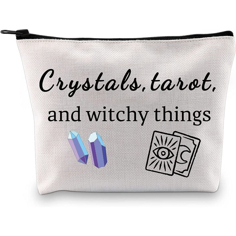 Cosmetics Bag for Crystals Tarot Cards and Witchy Things