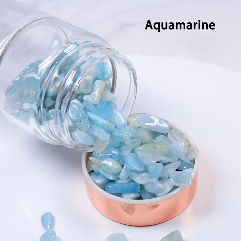 Crystal Elixir Water Bottle with Tea Infuser for Healing Energy