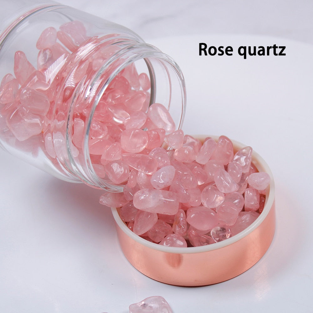Crystal Elixir Water Bottle with Tea Infuser for Healing Energy