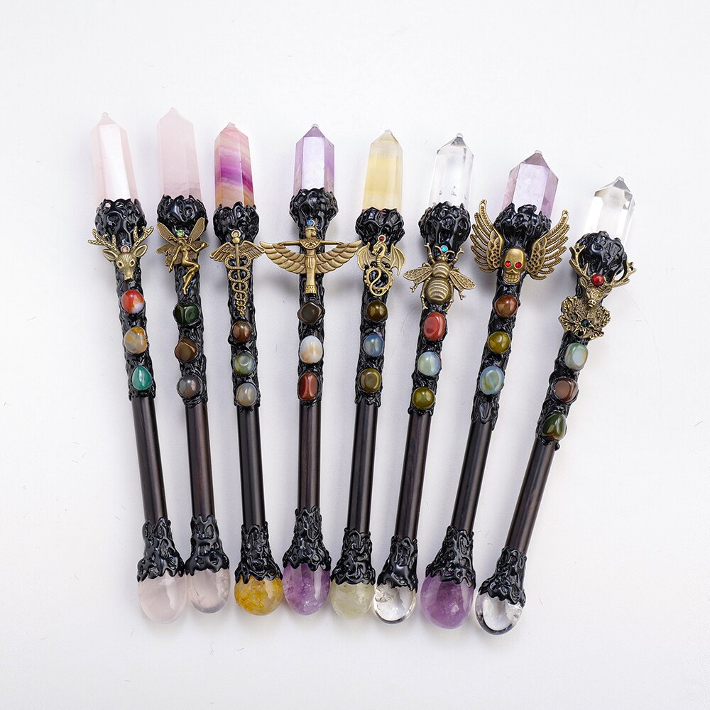Magical Natural Crystal Scepter for Ceremonies and Spiritual Gifts