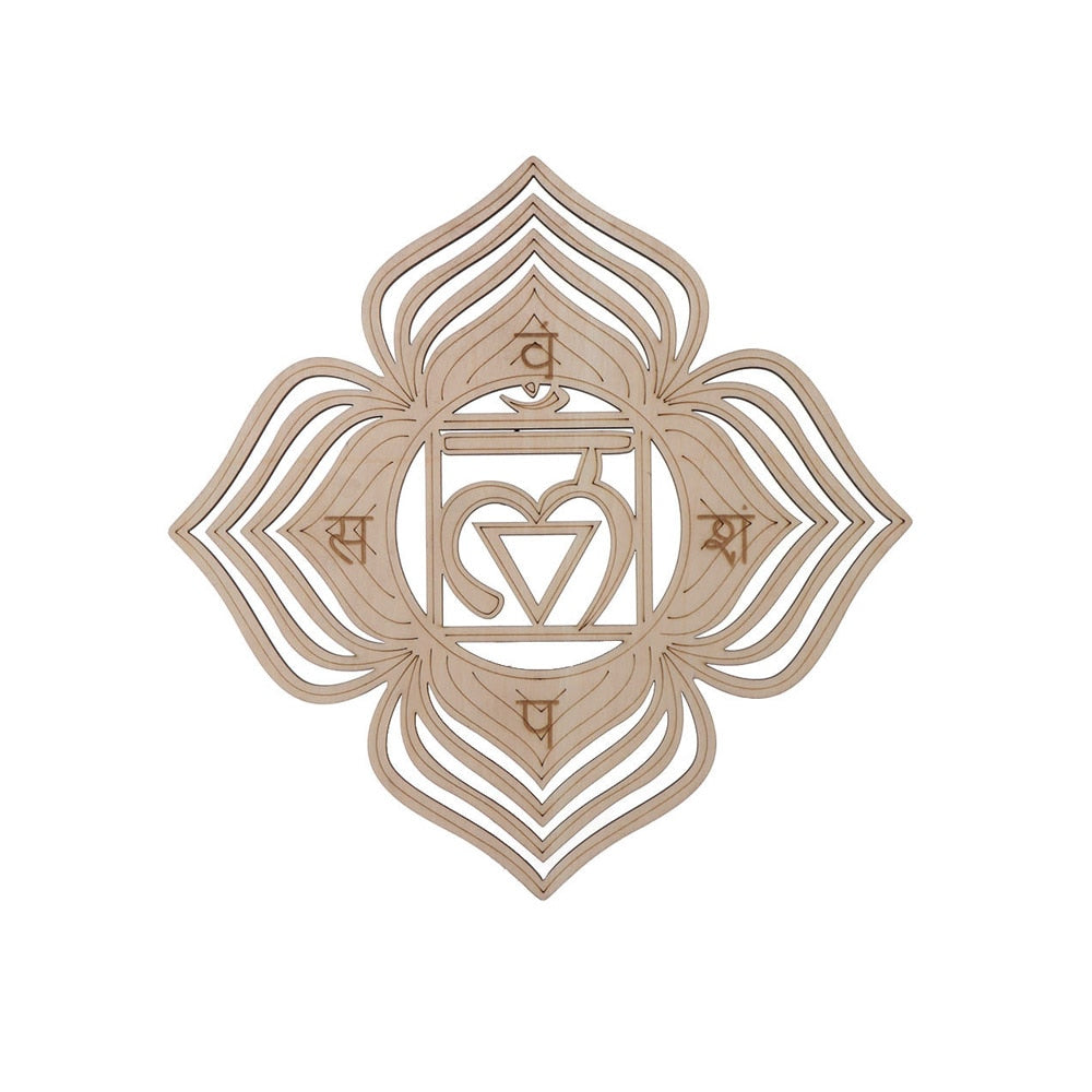 Wooden Wall Sign Flower of Life Geometry Ornament and Coaster