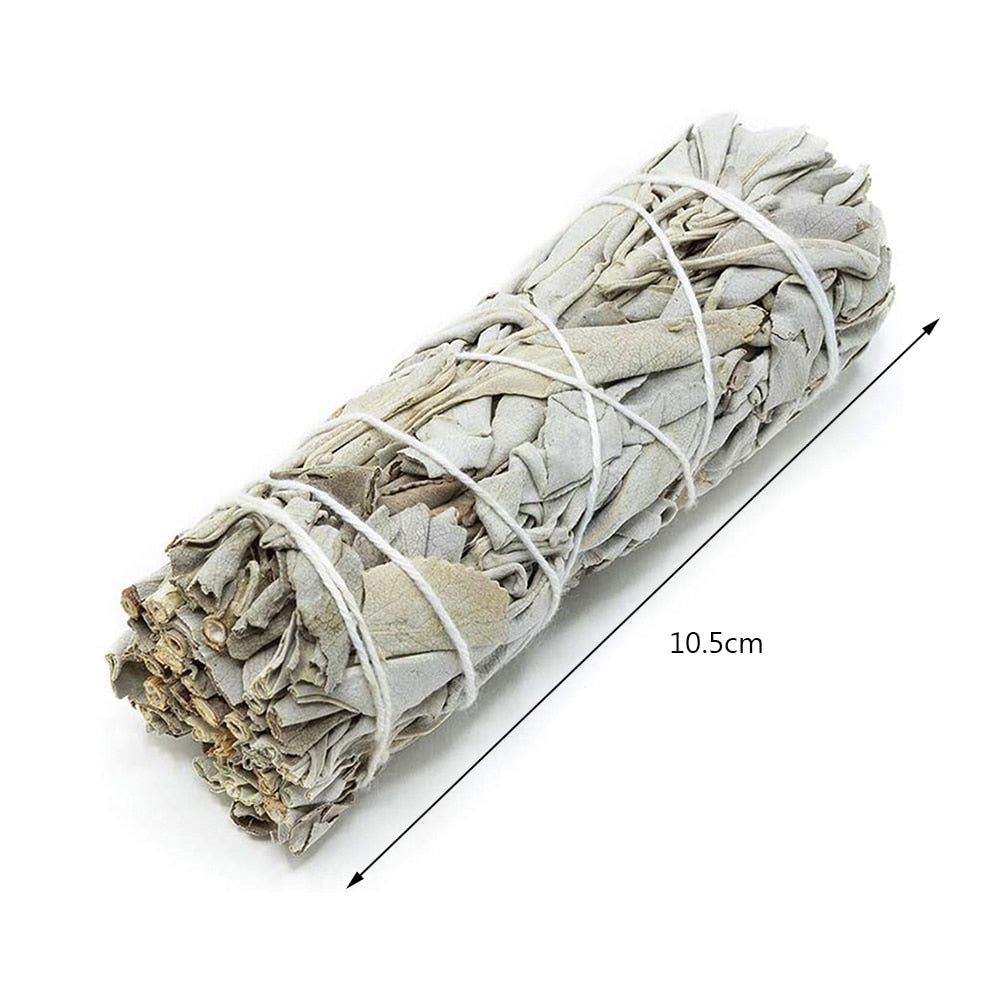 10cm White Sage Bundle and Palo Santo Wood for Spiritual Cleansing and Uplifting Energy