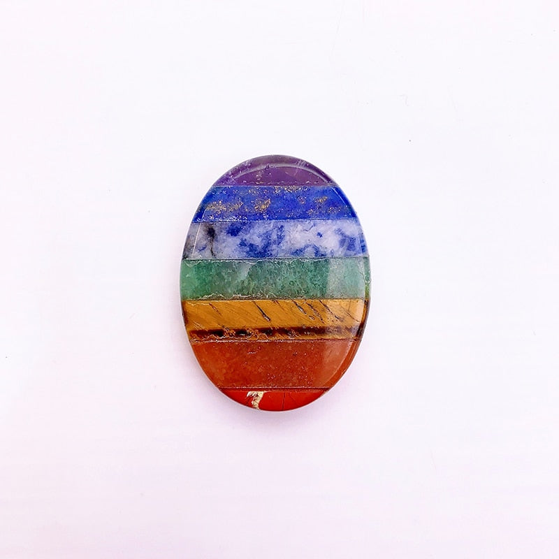 7 Chakra Crystal Set for Balancing and Aligning Energy Centers Red Jasper Orange Aventurine Yellow Tiger Eye Green Aventurine Sodalite Lapis Lazuli and Amethyst