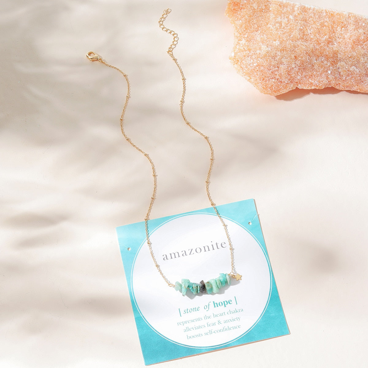 Celestial Charm Natural Stone Necklace