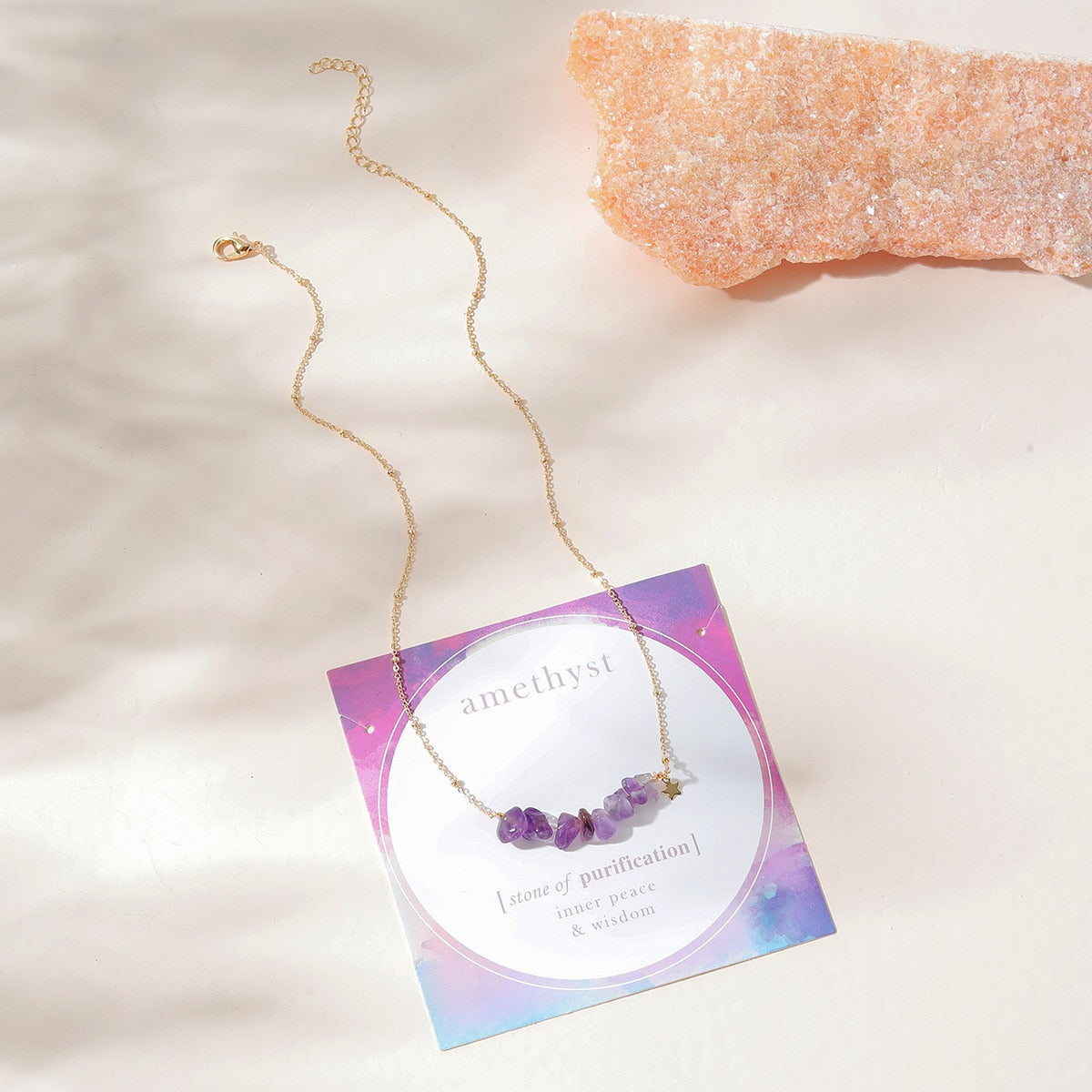 Celestial Charm Natural Stone Necklace