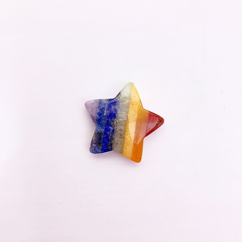 7 Chakra Crystal Set for Balancing and Aligning Energy Centers Red Jasper Orange Aventurine Yellow Tiger Eye Green Aventurine Sodalite Lapis Lazuli and Amethyst