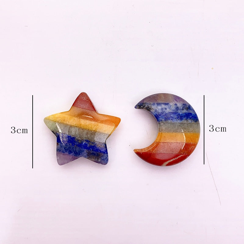 7 Chakra Crystal Set for Balancing and Aligning Energy Centers Red Jasper Orange Aventurine Yellow Tiger Eye Green Aventurine Sodalite Lapis Lazuli and Amethyst