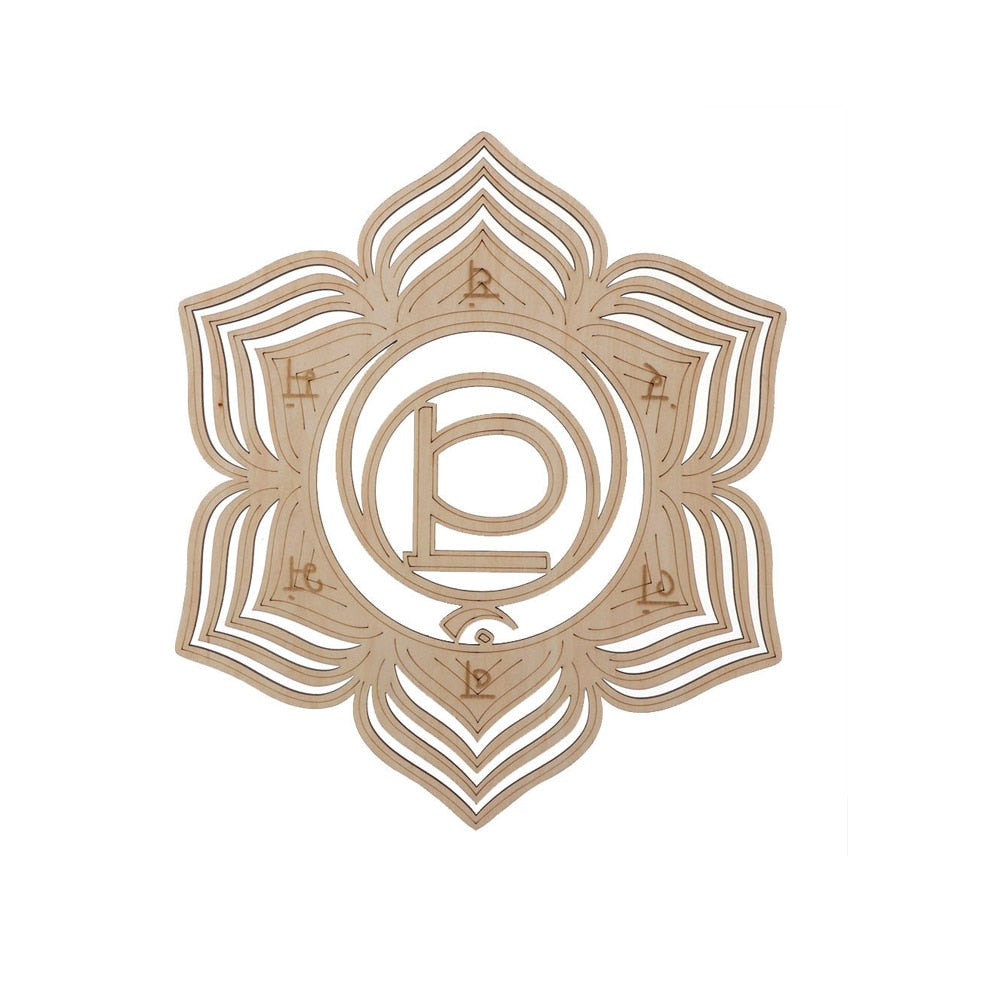 Wooden Wall Sign Flower of Life Geometry Ornament and Coaster