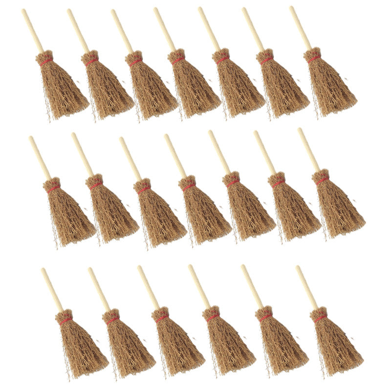 10/20pcs Mini Witch Brooms for Halloween Decor and Witchcraft
