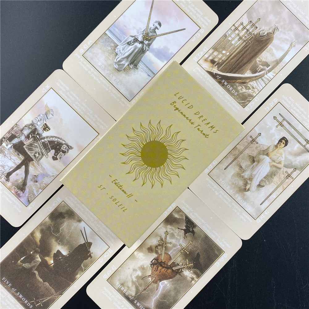Crystals Stone Tarot Deck High-Quality Board Game Fate Divination Spiritual Guidance and More