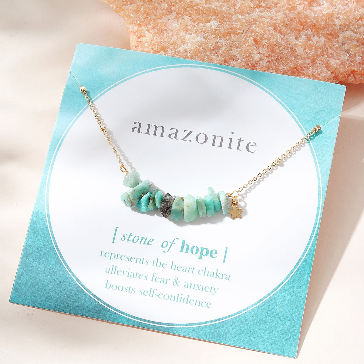 Celestial Charm Natural Stone Necklace