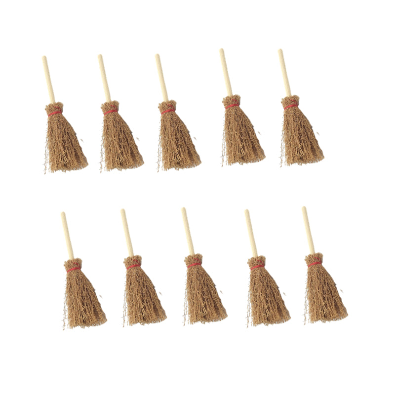 10/20pcs Mini Witch Brooms for Halloween Decor and Witchcraft