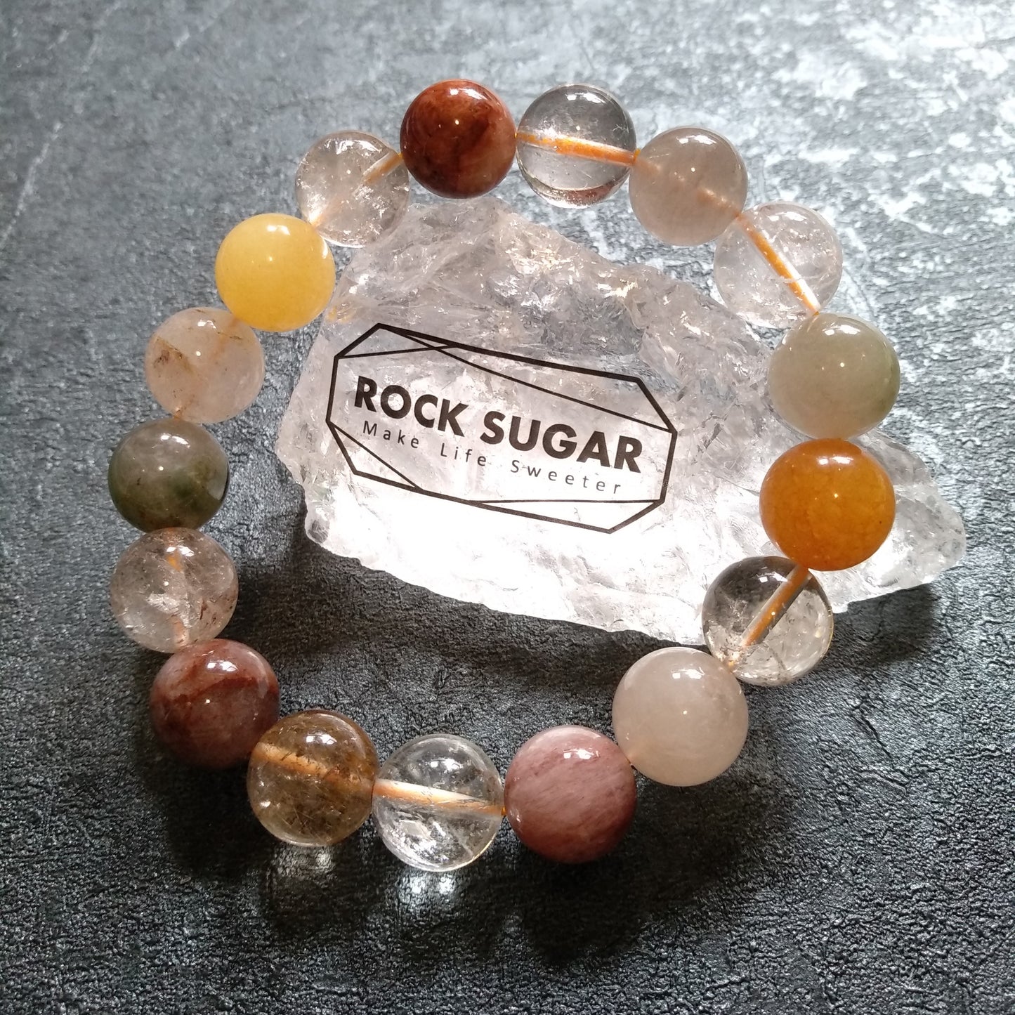 Prosperity Rainbow Rutilated Quartz Bracelet