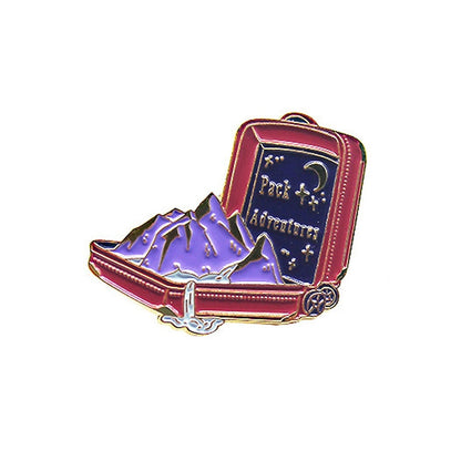 Purple Witch Cartoon Series Enamel Pins | Punk Aesthetic Brooch Badges