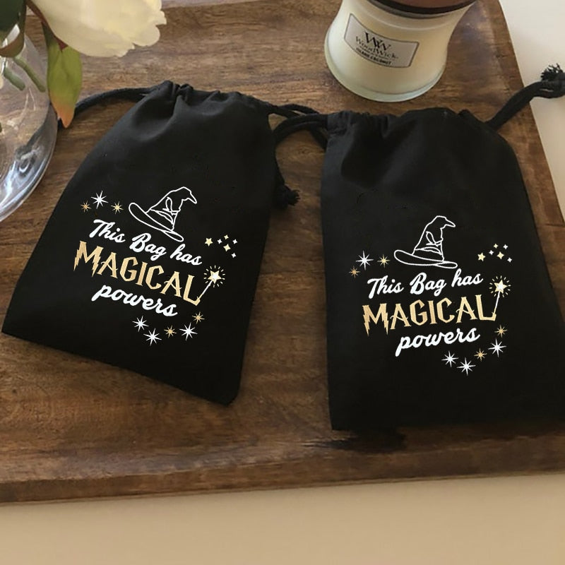 Set of 5 | Magical Gift Bags | Tarot Cards Storage | Perfect for Halloween Wizard School Witchy Hocus Pocus Themes