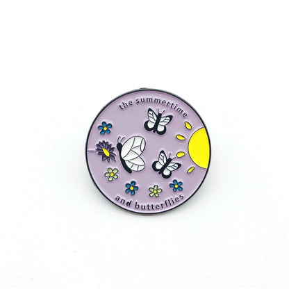 Purple Witch Cartoon Series Enamel Pins | Punk Aesthetic Brooch Badges