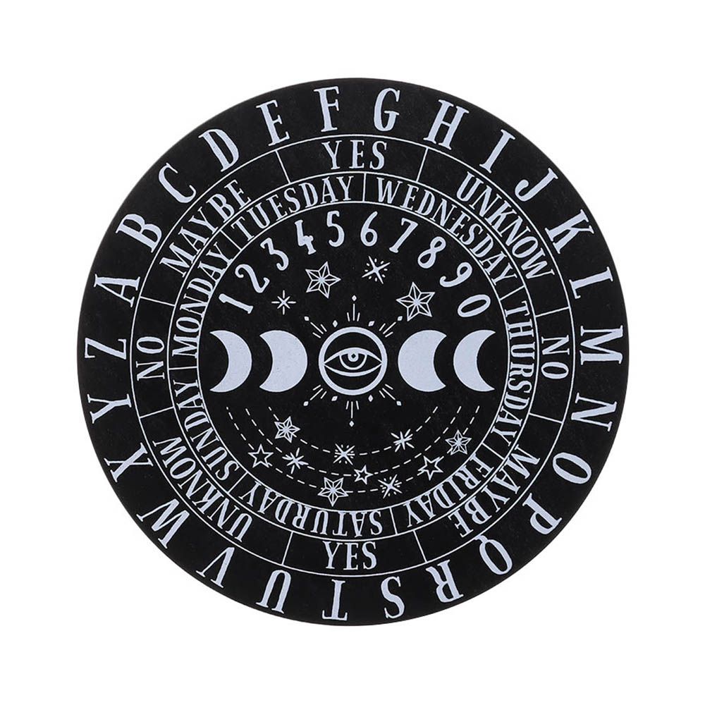 Stars Sun Moon Black White Wooden Pendulum Board Altar Decoration