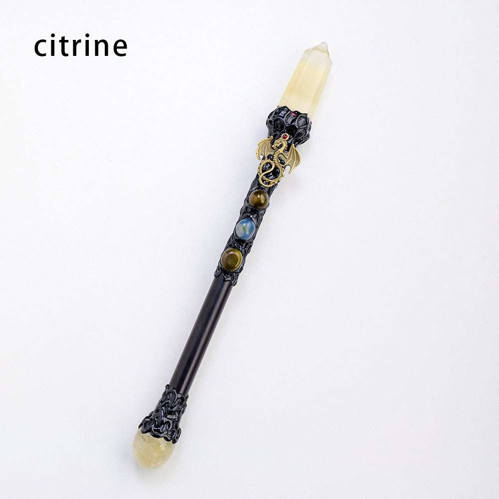 Magical Natural Crystal Scepter for Ceremonies and Spiritual Gifts