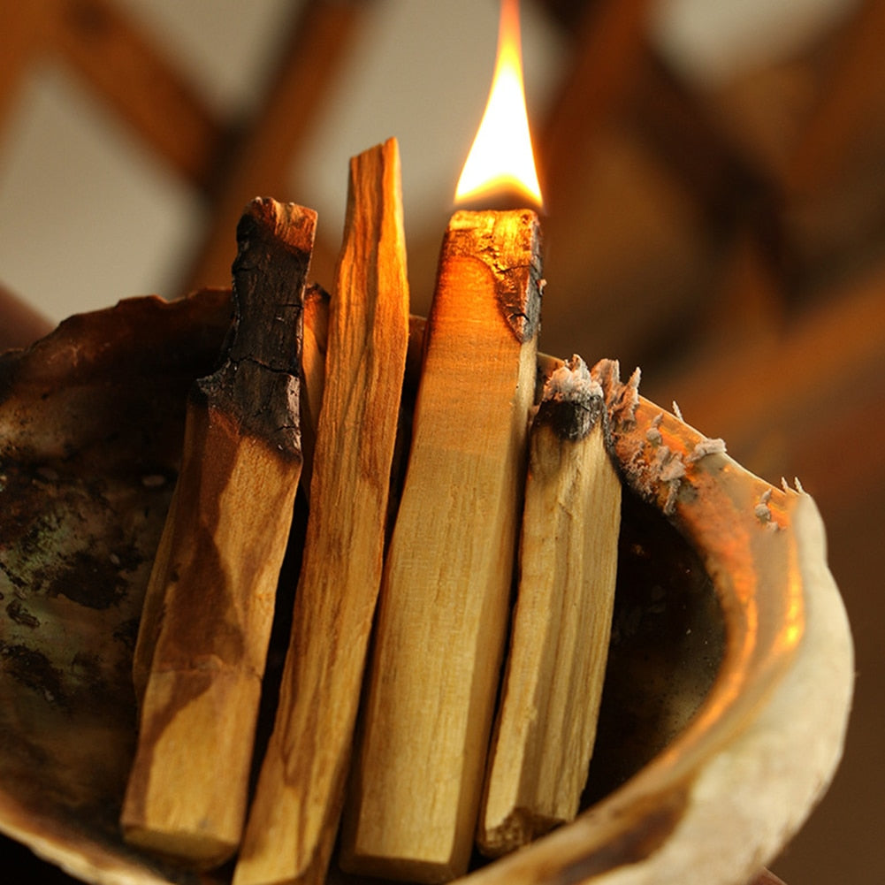 Palo Santo Natural Incense Sticks | Wooden Smudging Sticks for Meditation Cleansing Aromatherapy