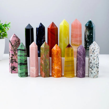 Natural Crystal Point Towers Healing Crystals for Spiritual Decor and Energy Work