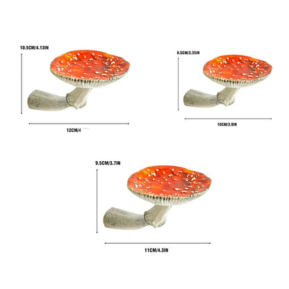 Whimsical Amanita Mushroom Floating Shelf