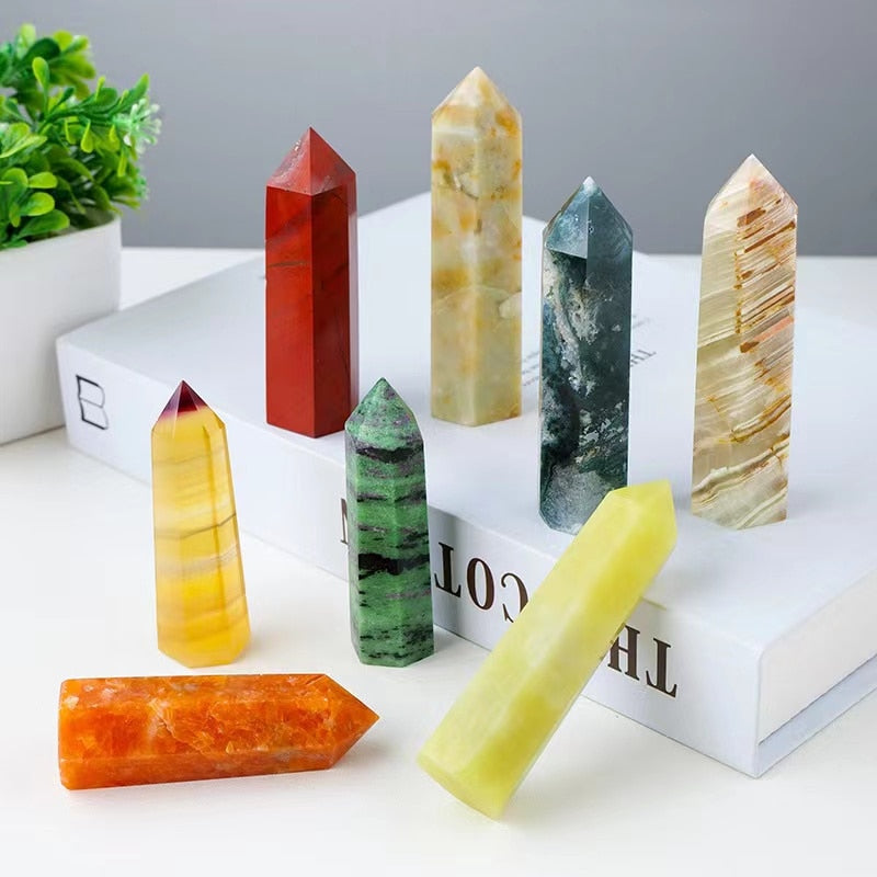 Natural Crystal Point Towers Healing Crystals for Spiritual Decor and Energy Work