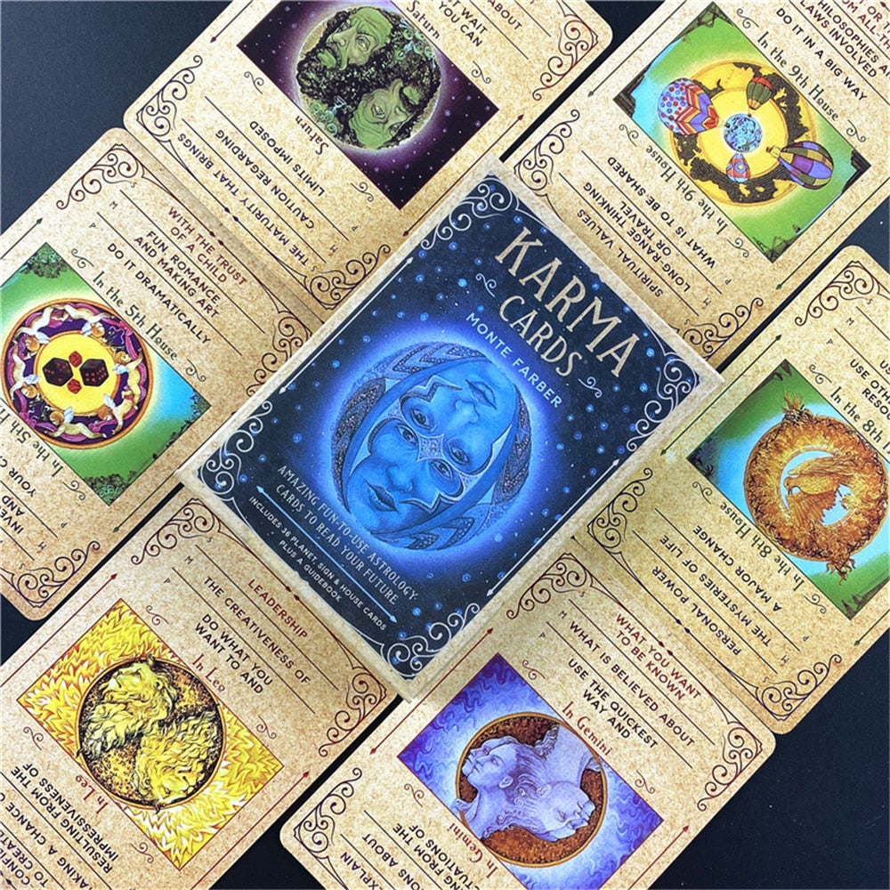 Crystals Stone Tarot Deck High-Quality Board Game Fate Divination Spiritual Guidance and More