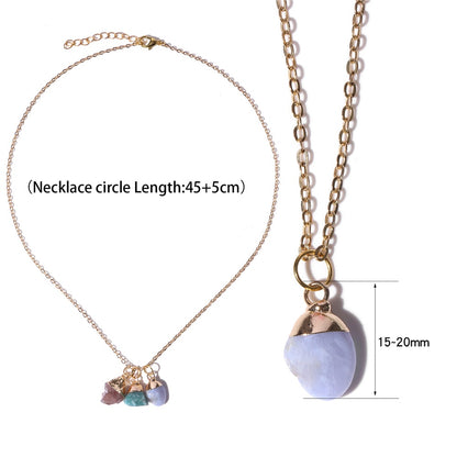 Raw Crystal Pendant Interchangeable Necklace