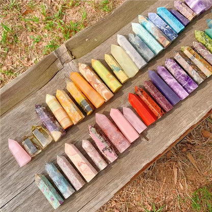 Natural Crystal Point Towers Healing Crystals for Spiritual Decor and Energy Work