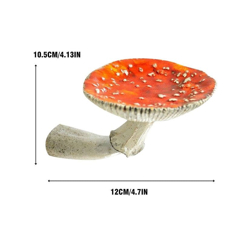 Whimsical Amanita Mushroom Floating Shelf